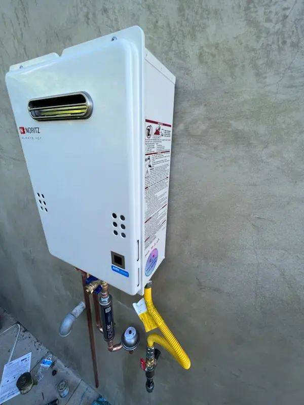 Tankless water heater installation for Randolph homes